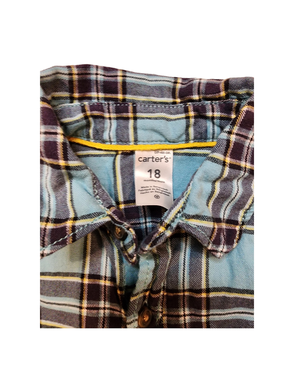 Carter's Button Down Flannel Toddler 18M